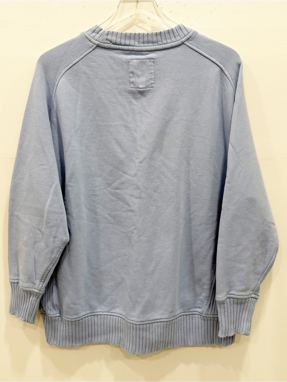 Aerie Light Blue Crewneck Sweatshirt Cotton Blend XS - Picture 3 of 6